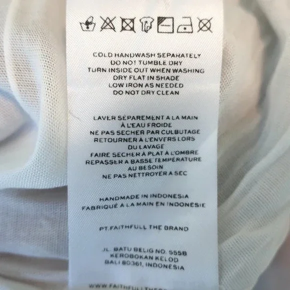 Faithfull The Brand Maxi Dress Anisha Floral Print Cotton Size Extra Small NEW - Picture 8 of 8